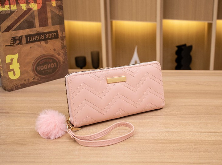 Multi-Card Women Long Wallet - Pink