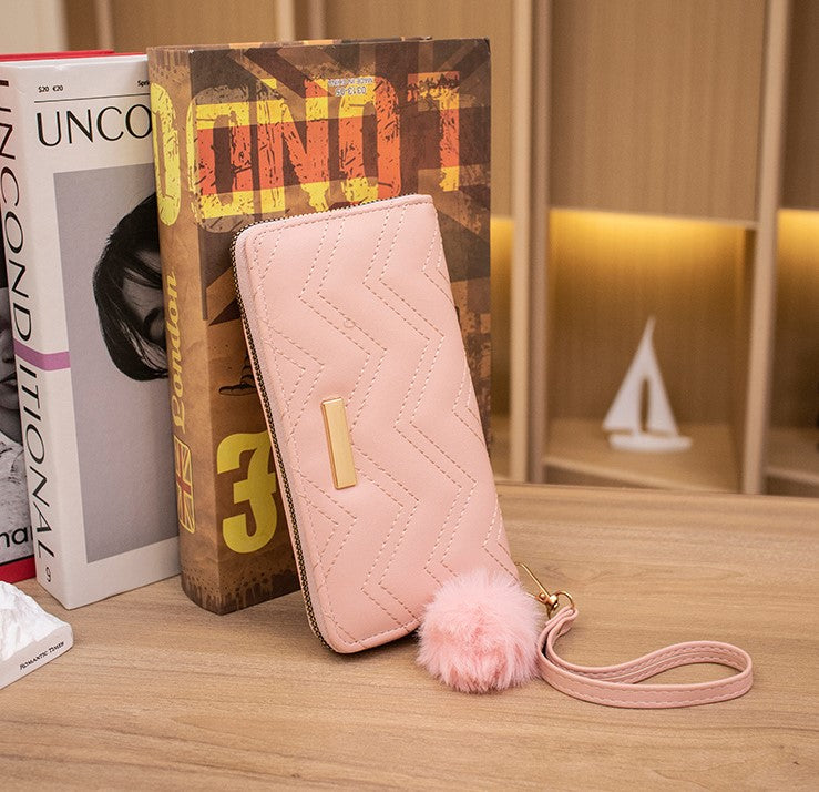 Multi-Card Women Long Wallet - Pink