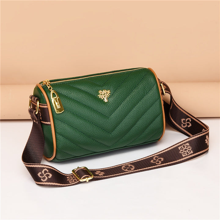 Envy Pleated Cross Bag - Green