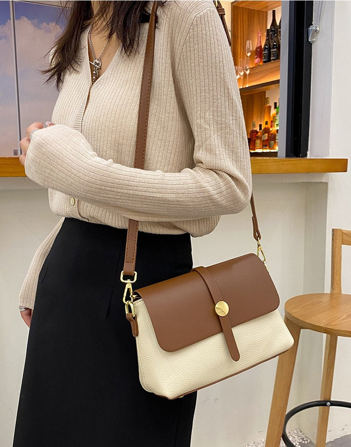 Alyana Plain Cross Bag - Brown