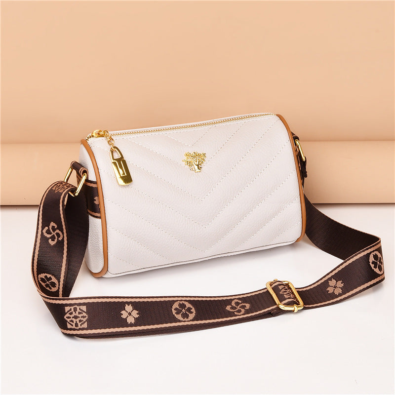 Envy Pleated Cross Bag - OffWhite