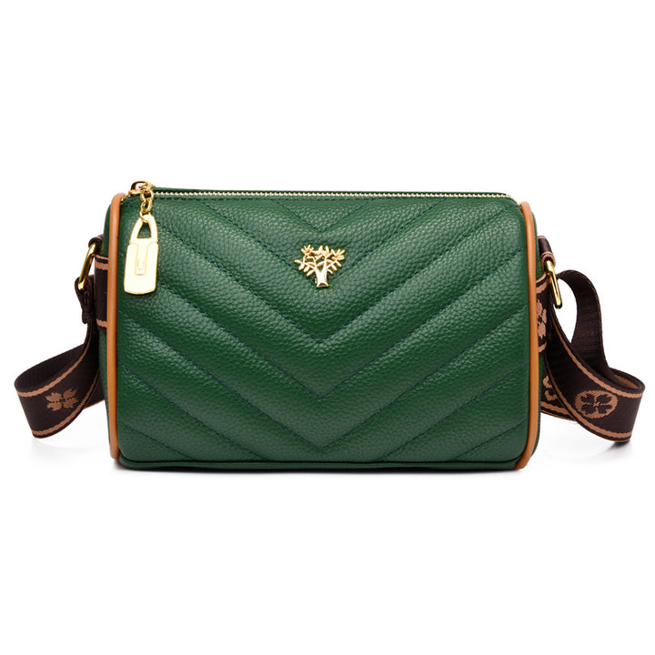 Envy Pleated Cross Bag - Green