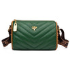 Envy Pleated Cross Bag - Green