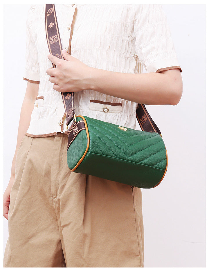 Envy Pleated Cross Bag - Green