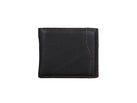 Men's Leather Plain Wallet - Black