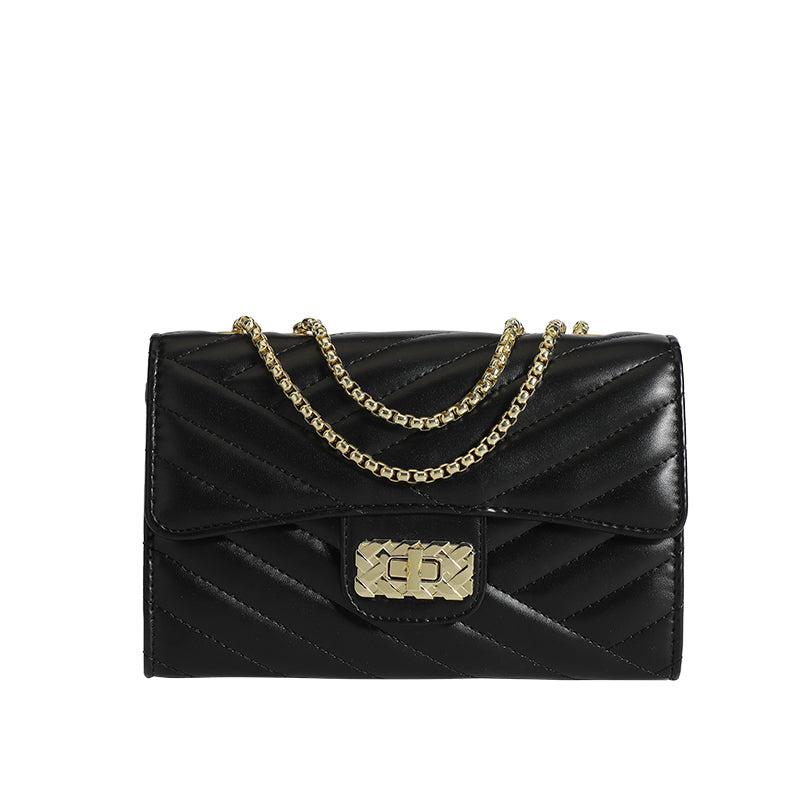 Alore Chain Cross Bag - Black