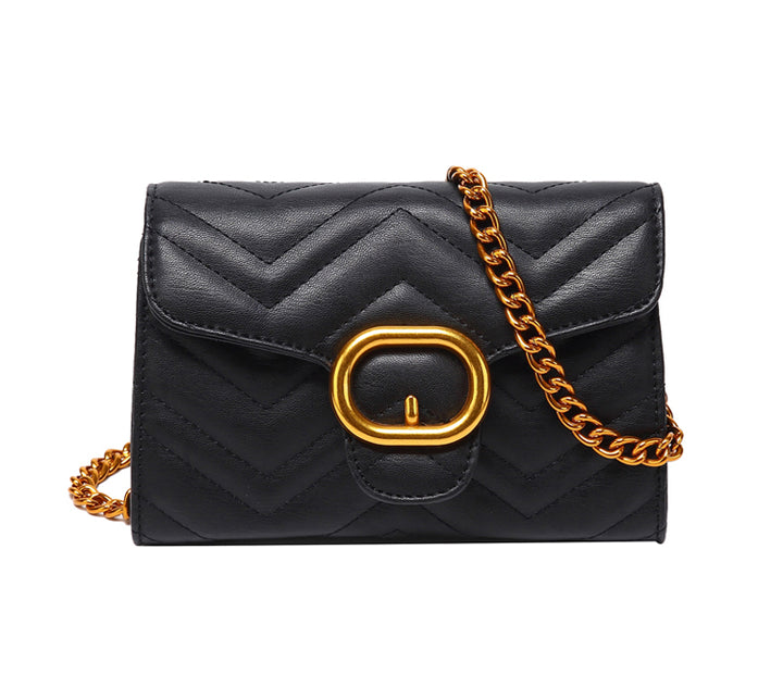 Vinaya Chain Cross Bag - Black