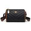 Envy Pleated Cross Bag - Black