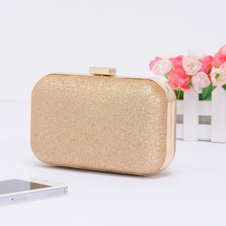 Glittery Evening Clutch - Gold