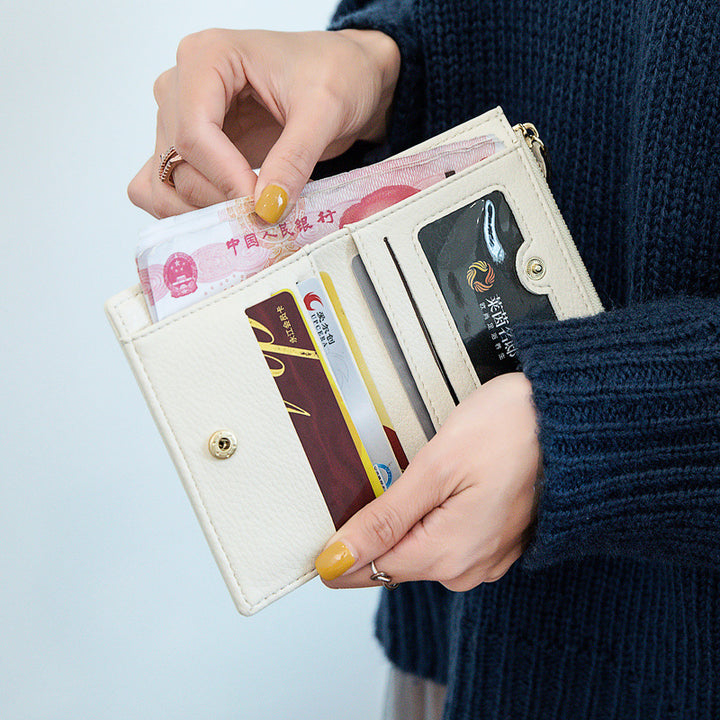 Women Stripe Wallet - OffWhite