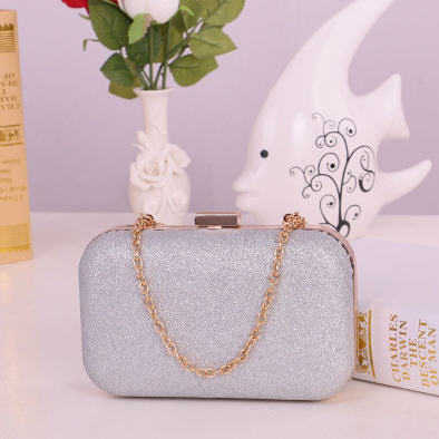 Glittery Evening Clutch - Silver