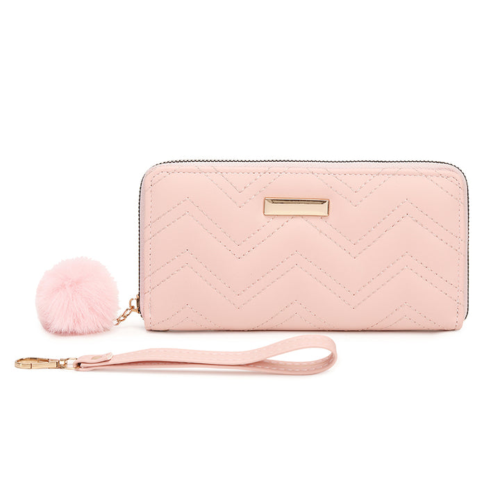 Multi-Card Women Long Wallet - Pink