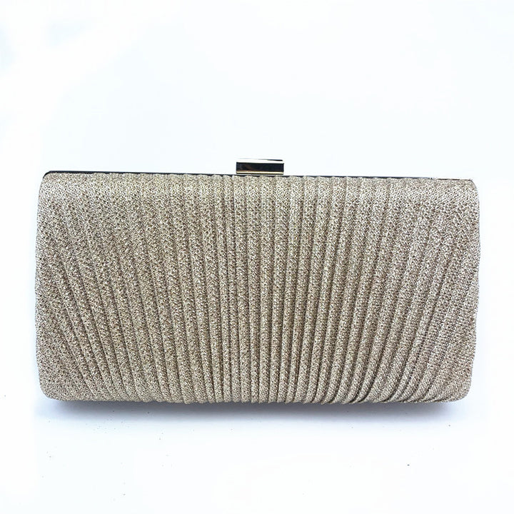 Shimmery Evening Clutch - Golden