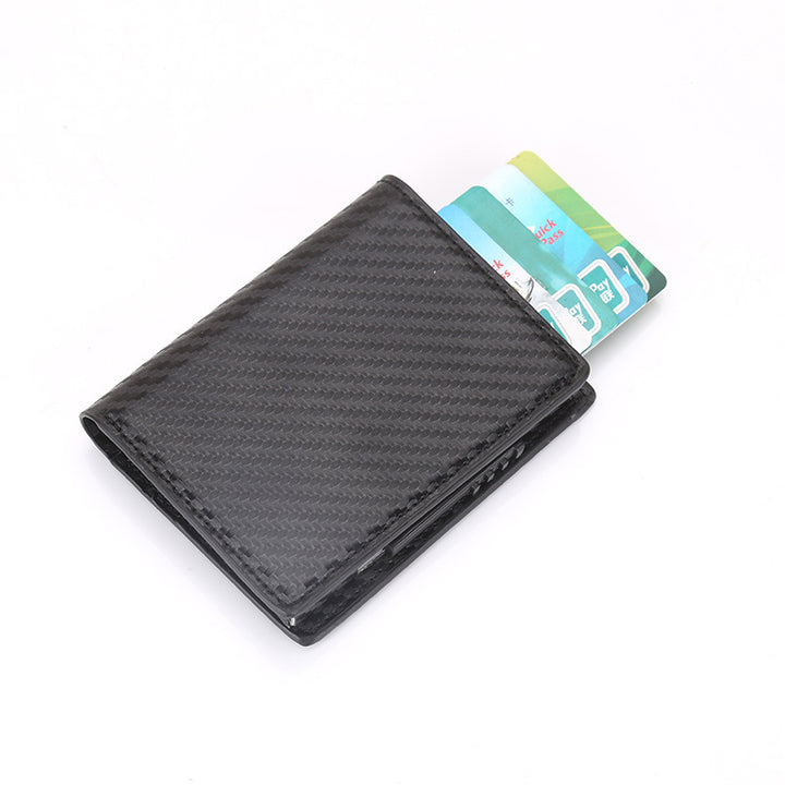 Men's Leather  Micro Fiber Wallet - Black