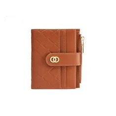 Women Stripped Smart Wallet - Brown