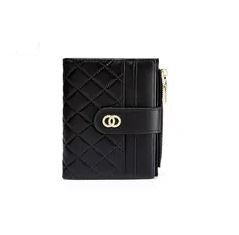 Women Stripped Smart Wallet - Black