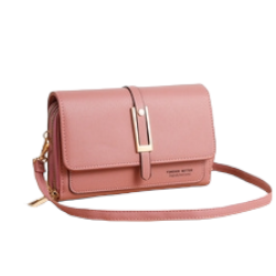 Multi-function Crossbody Phone Bag - Pink