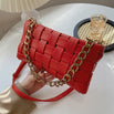 Mahru Pleated Cross Bag - Red