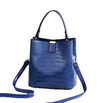 Stone Grain Bucket Bag - Blue