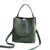 Stone Grain Bucket Bag - Green