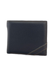 Men's Leather Self Stitched Wallet - Black