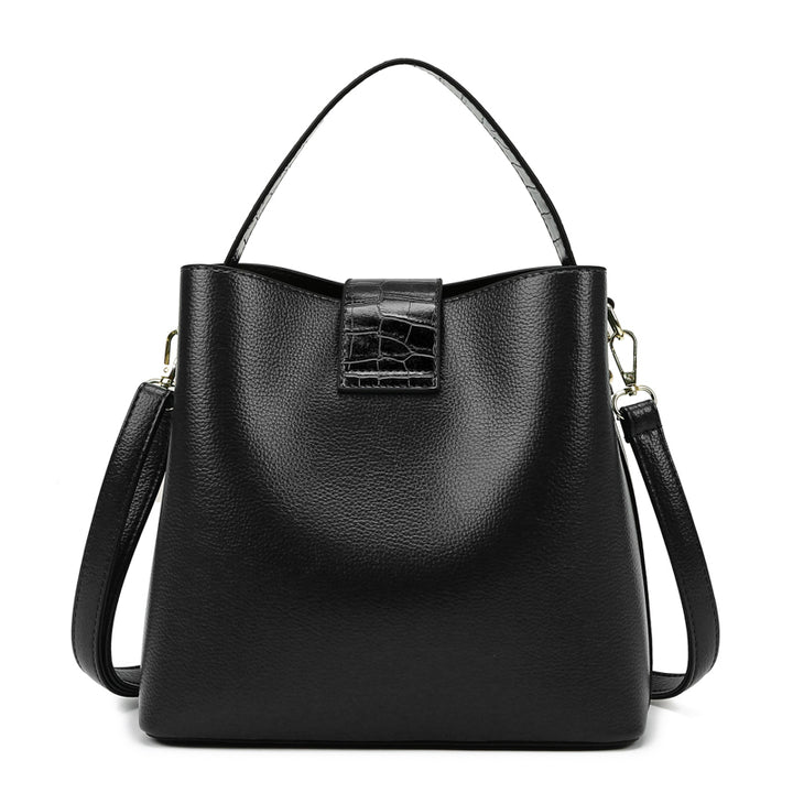 Three Piece Bucket Bag - Black