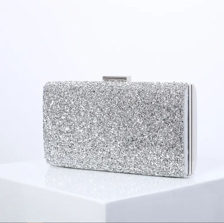 Crystal Evening Clutch - Silver