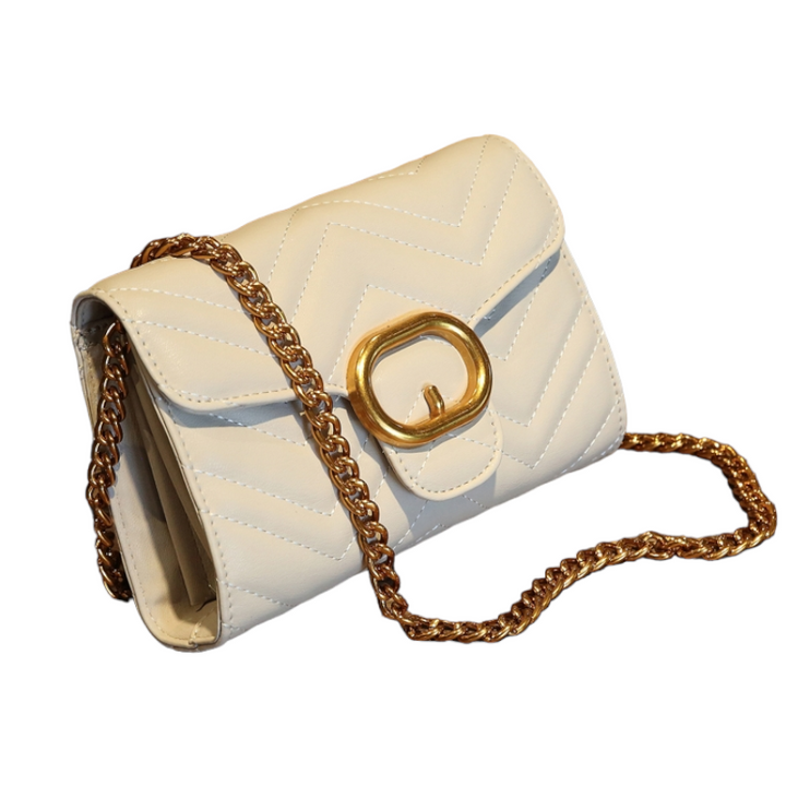 Vinaya Chain Cross Bag - OffWhite