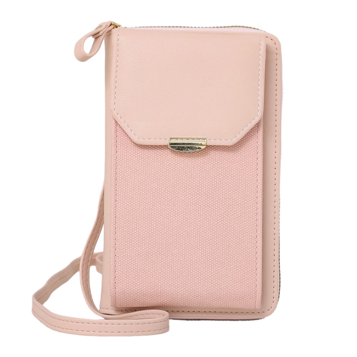 Crossbody Texture Phone Bag - Pink