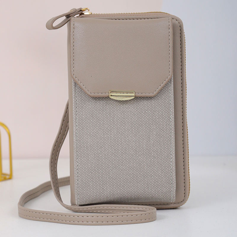 Crossbody Texture Phone Bag - Grey