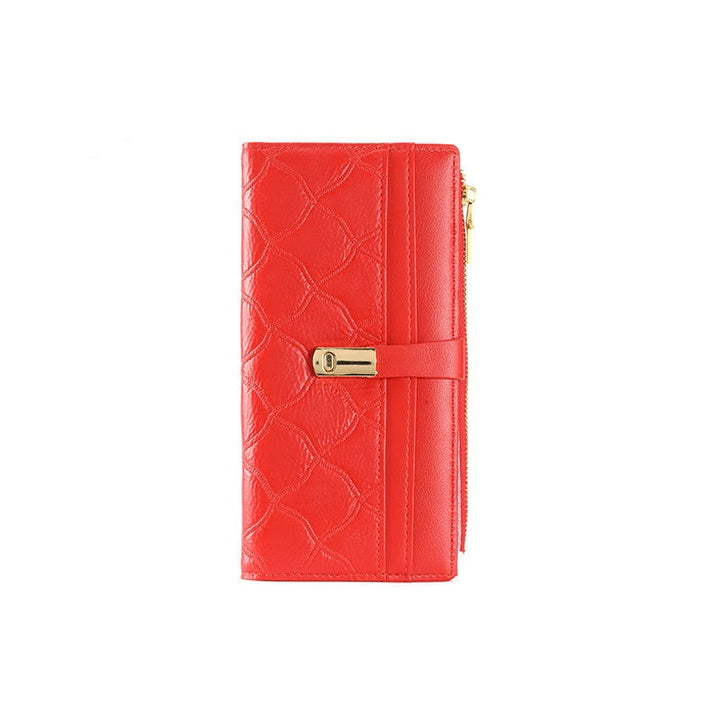 Women Retro Long Wallet - Red