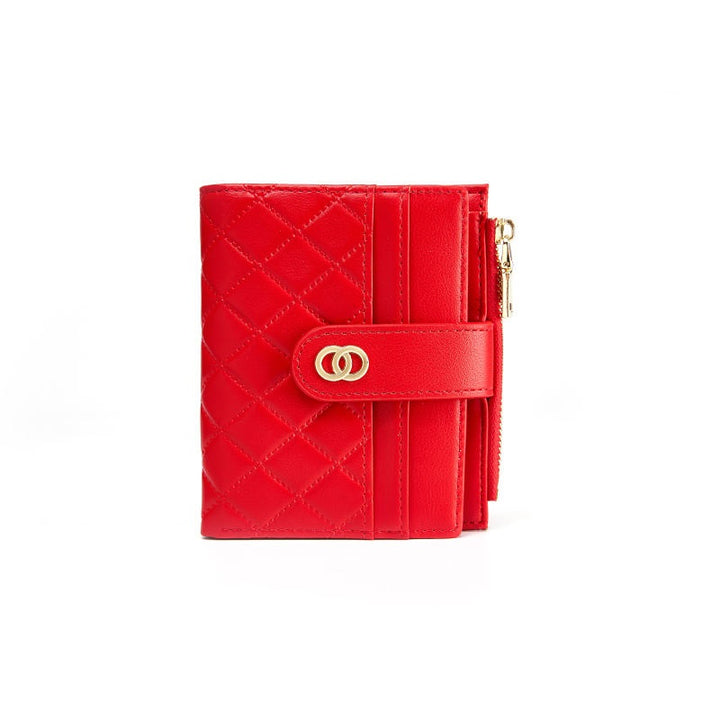 Women Stripped Smart Wallet - Red