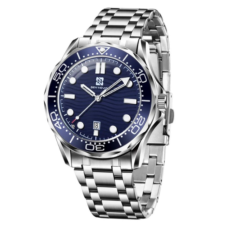 Ben Nevis Men Watch - Silver Blue