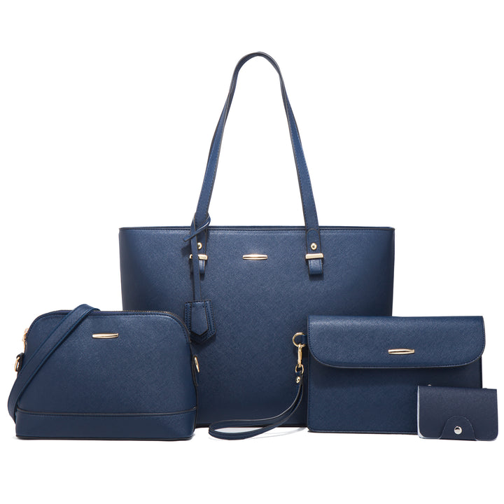 Four Piece Large Tote Bag - Blue