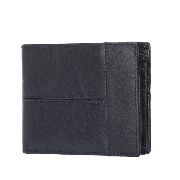 Men's Leather Multilayer Wallet - Black