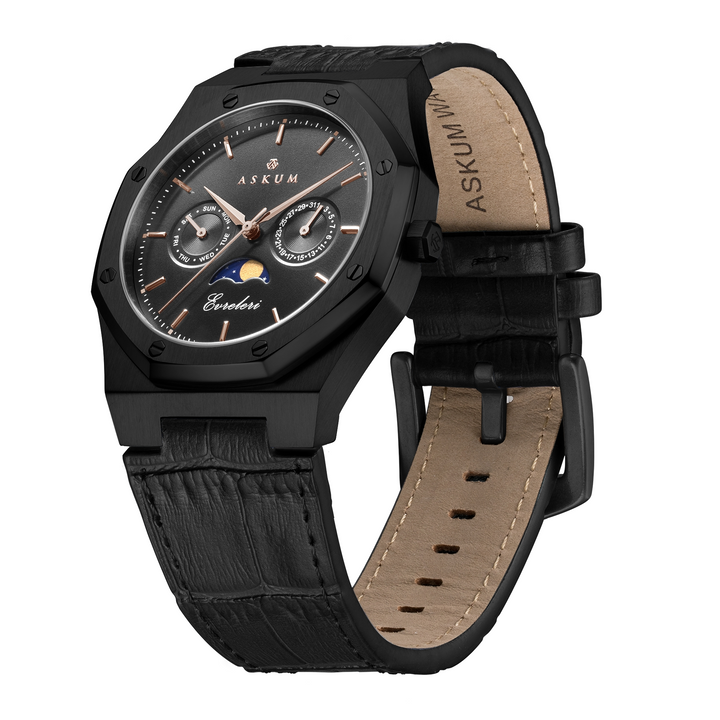 Evreleri Chronograph Leather - Black Pearl