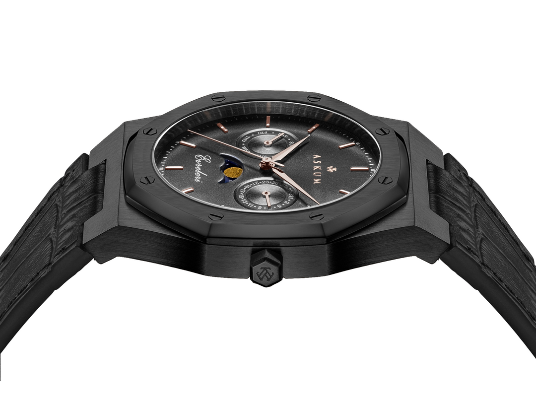 Evreleri Chronograph Leather - Black Pearl