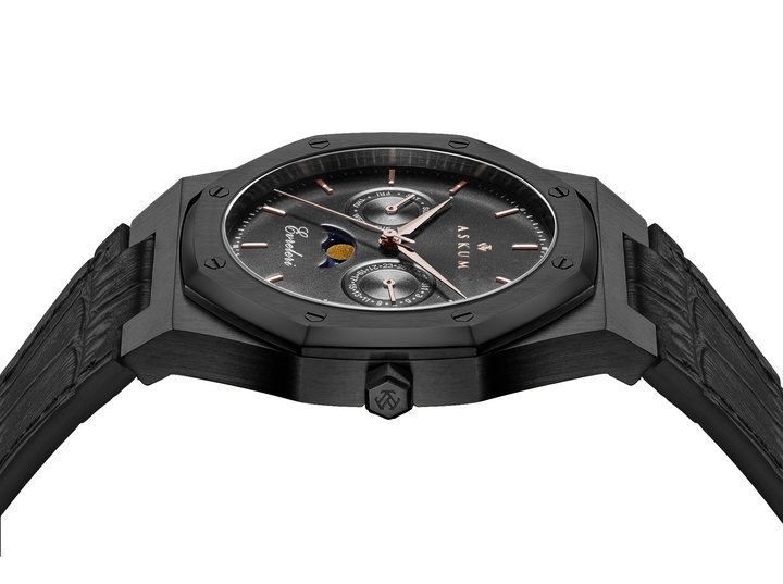 Evreleri Chronograph Leather - Black Pearl