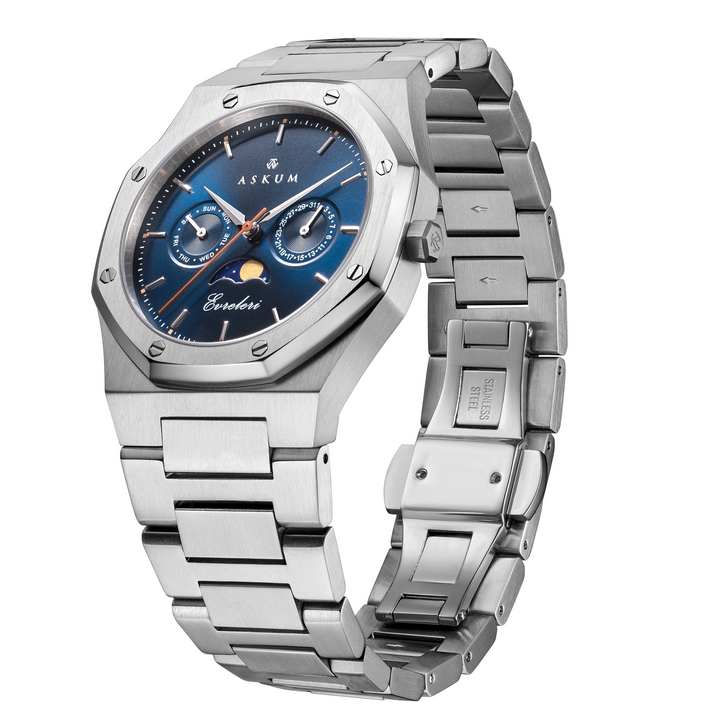 Evreleri Chronograph - Silver Blue