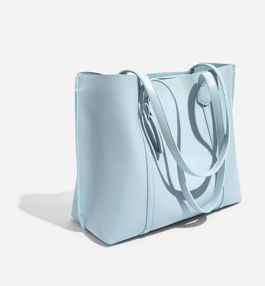 Snug Soft Tote Bag - Aqua Blue